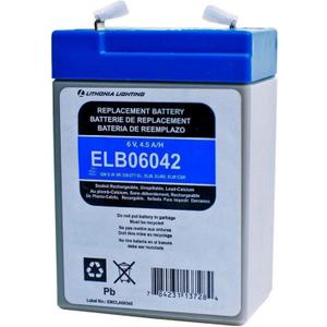 Lithonia Lighting 6 Volt Replacement Exit Sign Battery, Maintenance Free Rechargeable 6V Battery for Compatible Emergency Lights and Emergency Exit Signs