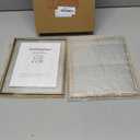 Gold 8x10'' Floating Frame Set of 2, For Photo Sizes ( 5x7'' ,6x8'' 7x9'' up to 8x10''), Beautiful Metal Lace Edge Frames Adjustable Tabletop/Shelf Photo Frame, Classy Gift Choice for Wedding,