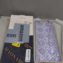 MAONAME Blue Decorative Tray, Plastic Serving Tray with Handles, Rectangular Moroccan Trays, Long Narrow Trays for Bathroom, Kitchen Counter, 13.8" X 6" X 1.57"