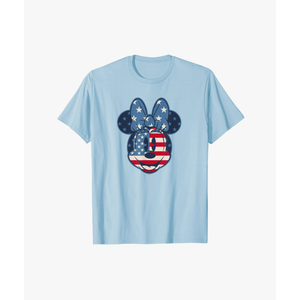 Disney Minnie Mouse Vintage Americana Fourth of July T-Shirt,M