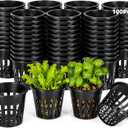3 Inch Hydroponic Net Pots 100 Pack, Heavy Duty PP Net Cups for Seedlings