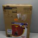 Delta Children Disney Mickey Mouse Plastic Basketball Set - Includes Basketball Hoop, 1 Basketball and Ball Pump, Red/Black