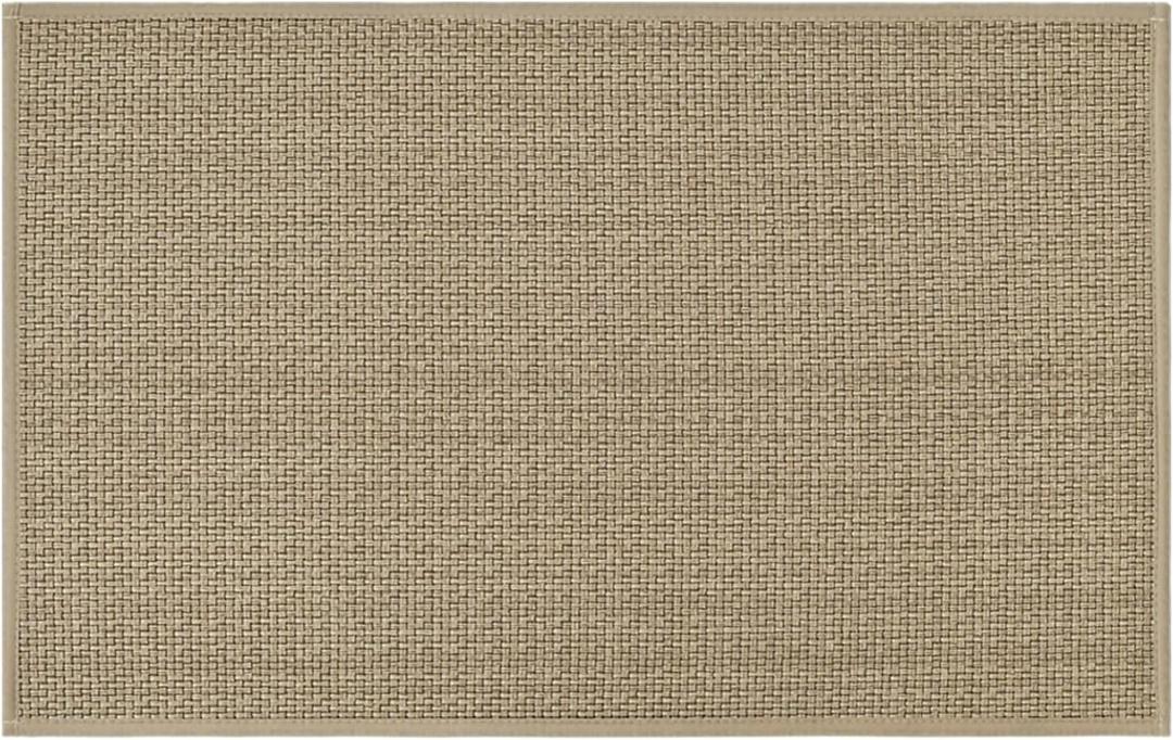 Artoid Mode Washable Non Slip Rubber Backing Kitchen Rugs Doormat, Absorbent Kitchen Floor Mats Front of Sink Kitchen Mats for Floor Home Decor 20x32 Inch (Linen)