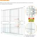 74.8" Extra Tall Pet Gate for Cat, 29.5"-51.6" Extra Wide Cat Gate with 8 Pressure Bolts, NO Drilling Pressure Mounted Tall Dog Gate Indoor, (White)