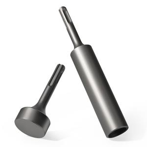 SDS Plus Ground Rod Driver Set,for 5/8" & 3/4" Ground Rods, with Heavy Duty Drill Bit Rotary Flat Hammer, Can Be Used for SDS-Plus Rotary Hammer Drill Tools Like Bosch Dewalt Milwaukee etc.