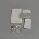 Remote Control Outlet 15A/1875W Removable Wall Mounted Remote Light Switch, Wireless Light Switch 200FT, Electrical Plug On Off Outlet Switch for Lamps, Fans, Christmas Lights, Programmed