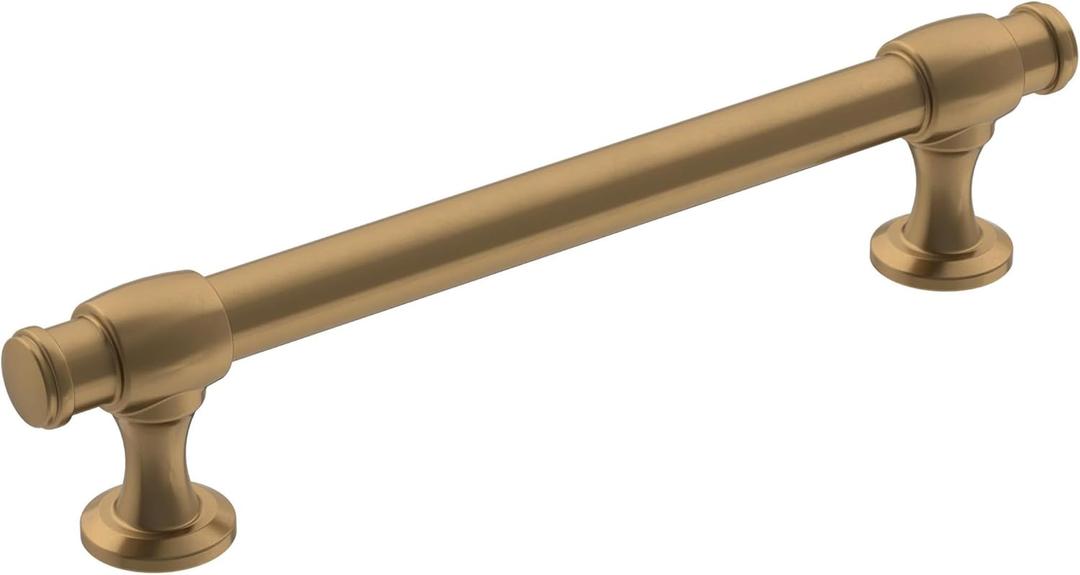Amerock | Cabinet Pull | Champagne Bronze | 5-1/16 inch (128 mm) Center-to-Center | Winsome | 1 Pack | Drawer Pull | Cabinet Handle | Cabinet Hardware