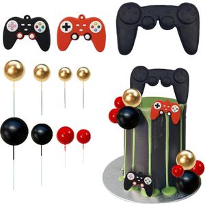 Video Game Themes Cake Toppers Game Controllers Cake Decorations Gaming Party Decoration for Man Or Gaming Party Cake Decoration