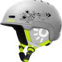 OutdoorMaster Kids Snowboarding Helmet for Boys & Girls - Durable PC Shell, EPS Foam & 12 Cooling Vents, Adjustable Dial Fit (48-52cm X-Small, Matte Grey)