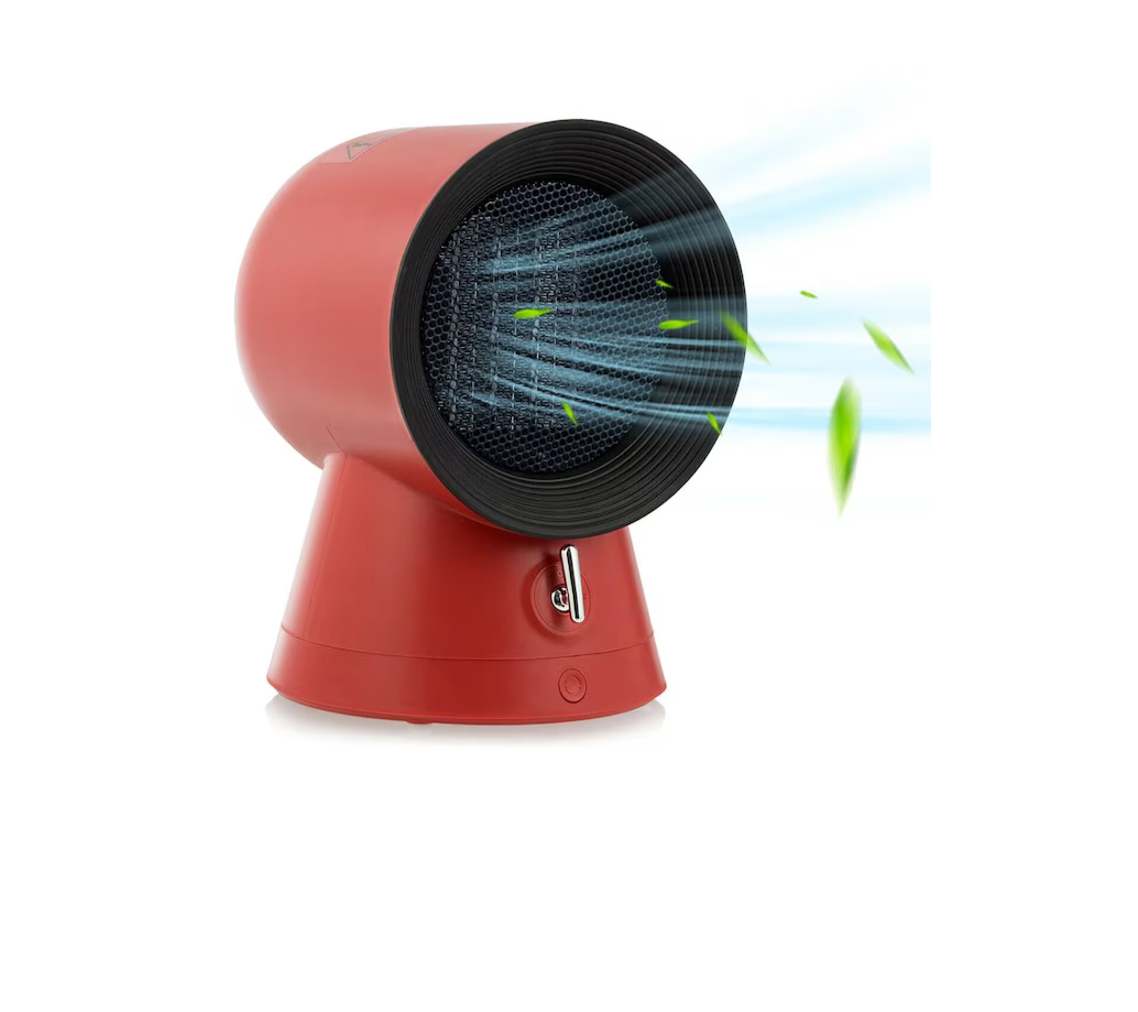 Up to 1500-Watt Ceramic Utility Indoor Electric Space Heater with Thermostat