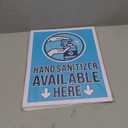 Hand Cleaner Here Vinyl Store Signs (5 x 7 Inches, 6 pieces) 4 pack