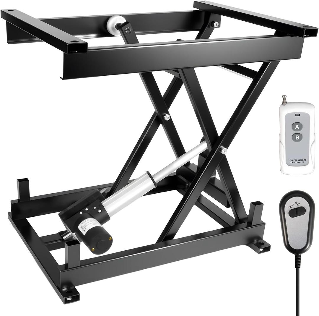 Electric Lift Table 320 lbs Capacity, 8.3-22.8 in Height Adjustable Lifting Platform with Wired/Wireless Remote,Single Scissor Lift Table,for Working Platform,Computer Desk, Material Handling