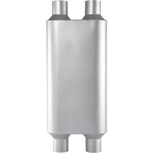 Universal 80Series Mufflers 3.0 Inch Dual Inlet (ID) 3.0 Inch Dual Outlet (ID), 3 Chamber Performance Automotive Muffler Exhaust FH20D20
