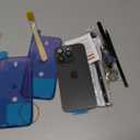 Rear Back Glass Replacement for iPhone 16 Pro 6.3-inches + Pre-Installed Plate and Camera Frame and Lens + Reparing Tool Kit (Black Titanium)