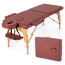 84" Foldable Massage Table with Carrying Bag and Height Adjustable