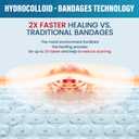 Hydrocolloid Blister Bandages for Feet, Blister Pads for Prevention & Recovery, Travel Essentials, Thin, Flexible and Nearly Invisible - 18ctSpot Packs (Transparent)