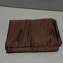 uxcell 2 Pack Silk Satin Pillowcase for Hair and Skin, Cool, Silky, Soft Breathable Pillow Cases Travel Size 14x20 Inch Sateen Pillowcase Brown with Envelope Closure