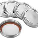 PATIKIL 70mm Regular Mouth Iron Mason Jar Lids,  Split-Type Canning Jars Caps for Kitchen Storage