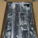 Under Bed Storage with Wheels, 2-Pack Under the Bed Storage Containers with Clear Lids & Label, Underbed Storage Bins, XXL 60L Rolling Metal Drawer for Clothes, Shoes, Toys, Books - Black