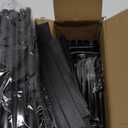 Kitsure Extra-Long Shoe Rack for Closet, Shoe Organizer for Front Door Entrance, Stackable Shoe Shelf, Detachable Closet Organizers and Storage, 39.0" Wide - 3 Tier, Black