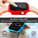 Sieral 24 Pcs Smart Watch Screen Protector Watch Bumper Case Hard Pc Case with Tempered Glass Screen Protective Cover Compatible with Iwatch for Men Women, Assorted Colors(42mm)