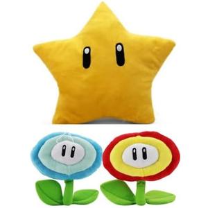 7'' Fire Flower & Ice Flower Plush & 12" Mari Star Doll Stuffed Animal, Plush Toy Plush Doll Children Toys Christmas New Year Gift Birthday Gift.