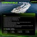 42725A3 Fuel Pump Compatible with MerCruiser MC120 140 MC165 MC170 MC180 MC190 MC470-1 MC488 OMC Volvo Penta 2.5L 3.0L 3.7L 3.0LX Engine Replace 3854858 42725A3 18-7282 9-35422 509407 8m0073435