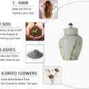 Small Urn Ashes Keepsake- 3 .5 inches Ceramic Mini urnCapacity 5 Cubic inches Memorial Funeral urn for Human, Adult, Child, Pets - Qnty 1