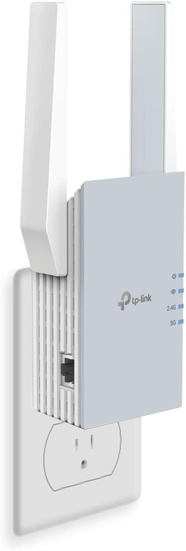TPLink RE515X AX1500 WiFi 6 Range Extender w/Ethernet Port | 1.5G DualBand Wireless Repeater Amplifier | Up to 1800 Sq. Ft., 64 Devices | Internet Signal Booster | APP Setup | EasyMesh Compatible