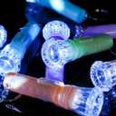 PROLOSO Mini Flashlight Keychains for Kids Toy Flashlights Bulk Assorted Colors Torch Key Rings Hiking Camping Party Favors 50 Pcs
