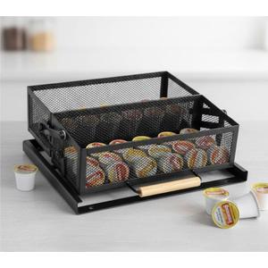 Upper Cabinet Pull out Basket, Black