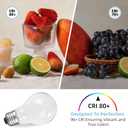 40 Watt Incandescent Light Bulbs, A19 Light Bulb, Dimmable, 2700K Soft White, 4 Pack