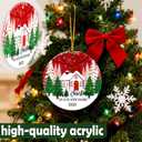 4 x 2025 New Home Ornament, First Christmas New House Ornament, Housewarming Gifts New Home, Acrylic Hanging Christmas Ornament First House Gift for Women Housewarming Xmas Tree Holiday Decoration