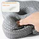 Knee Pillow for Side Sleepers - Butterfly Hollow Design Aligns Spine and Relieves Pressure - Memory Foam Leg Elastic Pillow Strap for Back, Hip, Sciatica Pain Relief - Gray