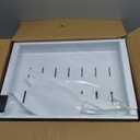 2 Pack Pull Out Cabinet Organizer Expandable, Adjustable Width 12.6"-20.6", Slide Out Drawers and Roll out Drawer for Pots and Pans, Adhesive No Drill Screw (White ND1)