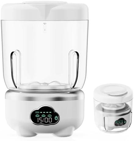 Mini Underwear Washing Machine, Portable Washing Machine, Upgrade 1.6L Foldable Mini Washer with 3 Modes, Rechargeable Laundry Machine for Socks, Bikinis,Baby Clothes, Travel, RV, Apartment