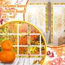 Spiareal 68.9 Feet Autumn Leaves Border Bulletin Board Border Flower Beach Sun Eucalyptus Paw Flag Hat Balloon Sailboat for Classroom Boards Wall Decor