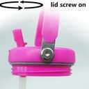 40 oz Handle On Top Flip Straw Lid Replacement for Stanley 40 oz Cup Tumbler, Not for 30 oz