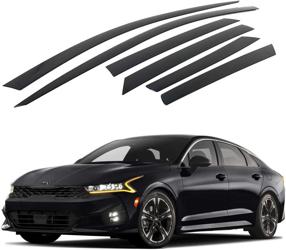 Smoke Black Side Wind Deflectors Window Visors 6p E214