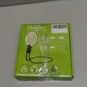 Hands Free Magnifying Glass with Light for Reading, 10X Neck Magnifying Glass with Light for Close Work with Real Glass Lens, Flexible Gooseneck Large Magnifier for Low Vision Elderly, Seniors