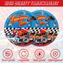 40Pcs Race Car Birthday Supplies RacecarThemed Birthday Plates and Napkins Supplies Hot Cars Baby Shower Decorations Wheels Party Decorations