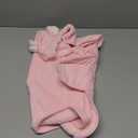 Pet Bathrobe Towel Dog Cat Drying Coat Super Absorbent Cute Dogs Bath Towel Hooded Robe Adjustable Collar & Belly Strap for XSmall to XLarge Pets (Pink, Small)