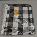 Dustproof Washer and Dryer Covers for The Top Fridge Dust Cover,Anti-slip Washer and Dryer Top Covers for Home and Kitchen-Black White Plaid