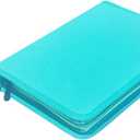72 Slots Colored Pencil Case Pencil Holder Color pencil organizer Storage (Green)