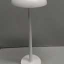 DAWALIGHT White Battery Operated Table Lamp, Cordless Rechargeable LED Desk Lamp 5200mAh, Waterproof 3Level Dimming 2700K6500K, Aluminum Portable Outdoor Light