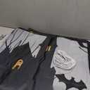 Brightown Halloween Garage Door Cover 7 x 16 FT Decorations, with Magnetic Hook and Ropes for Easy Installation, Large Banner Backdrop for 2-Car Garage Door Party Wall Door Gate (Black)