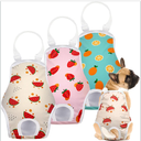 3 Pack Washable Female Dog Diaper Onesie Sanitary Pantie with Adjustable Suspender, Reusable Fixed Doggie Diapers, Super Absorbent Leakproof for Small Medium Large Dog in Heat Cycle