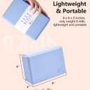 KEEP Yoga Block, High-Density EVA Foam 2 Pack Yoga Block with Non-Slip Textured Surface, Supportive, Lightweight - Ideal for Yoga