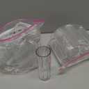 12 Pcs Plastic Small Cylinder Vases for Centerpieces Wedding Decoration, Clear Ribbed Bud Flower Vases Bulk for Wedding Bridal Shower Birthday Living Room Table Decor (5.5 Inch,Cylinder)