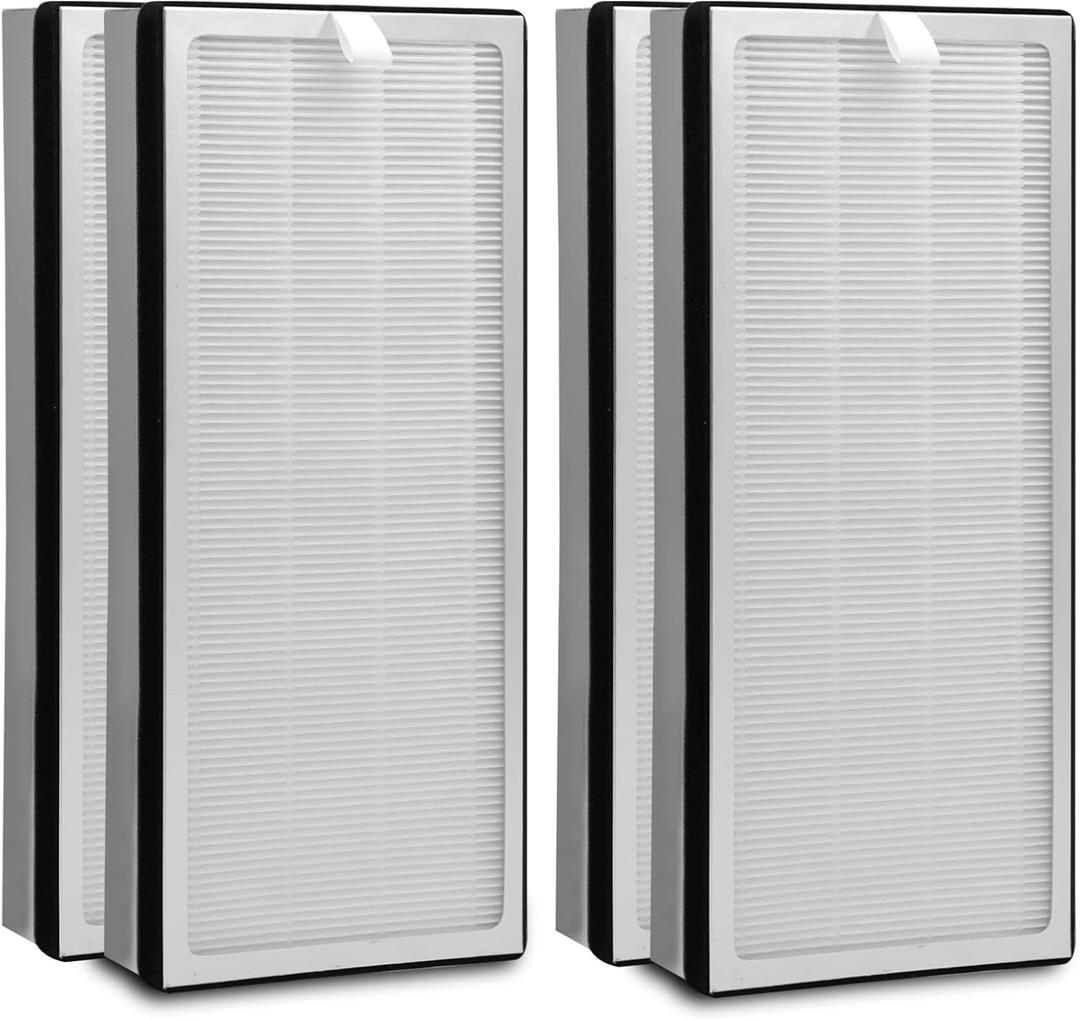 4-PACK Replacement Filter for MA Air Purifier -40, 40E Series | 3 IN 1 Genuine H13 Filter (White)